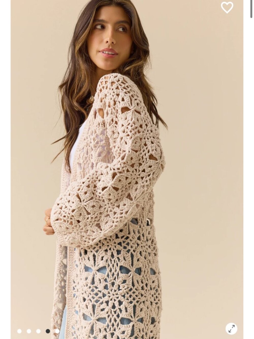Altar'd State Gemma Chenille Crochet Duster NWT Size XS/S - Picture 4 of 5